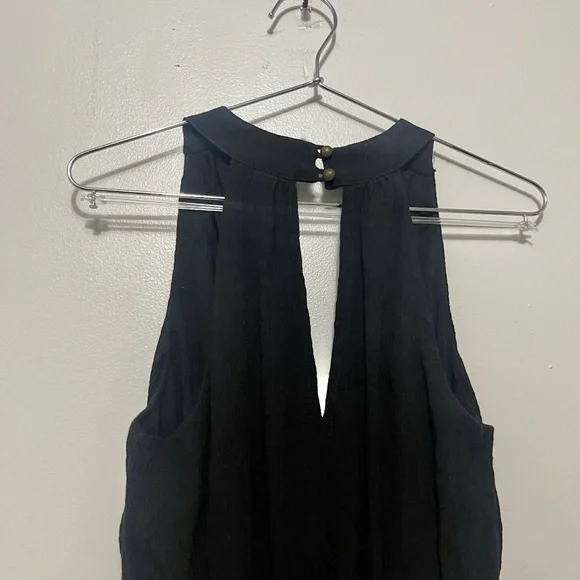 Anthropologie Black Halter Dress - Picture 4 of 8